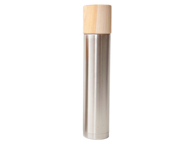 Wooden cup and thermos bottle "Bottle" - MokuNeji × SUS gallery -