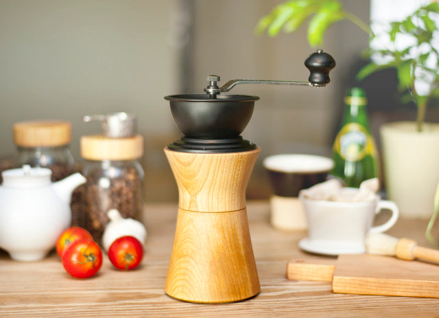 Wooden coffee mill "COFFEE MILL" - MokuNeji × Kalita -