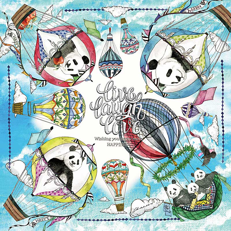 NAGARE water-repellent furoshiki – Panda pattern #Pattern_Panda