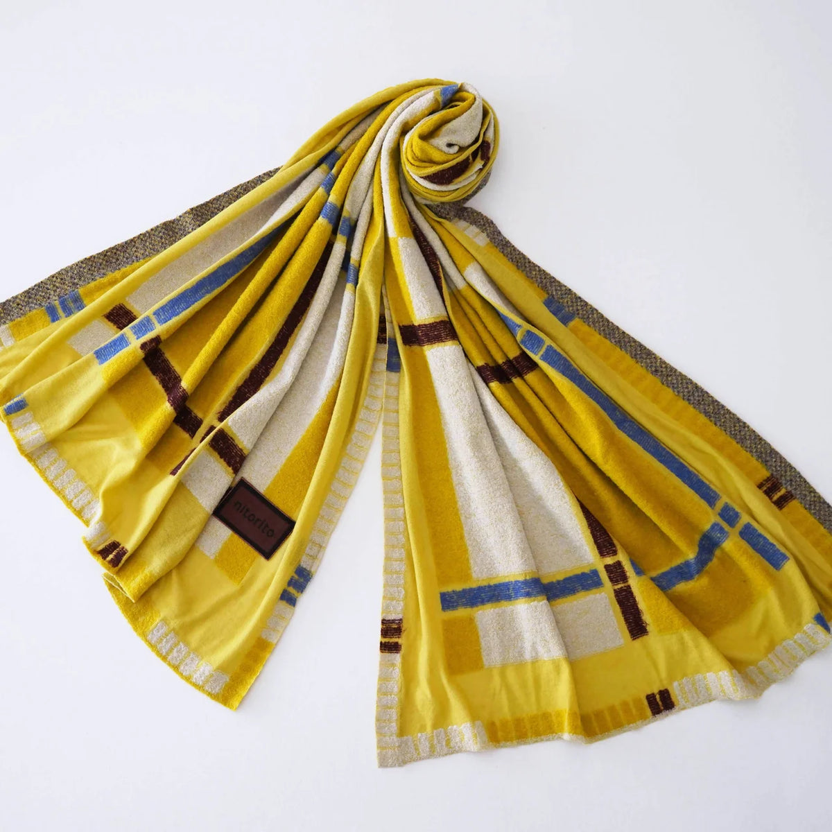 nitorito tanbo stole in yellow #Color_Yellow