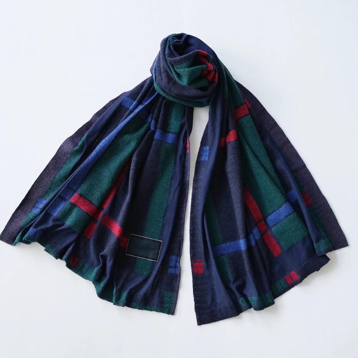 nitorito tanbo stole in navy #Color_Navy