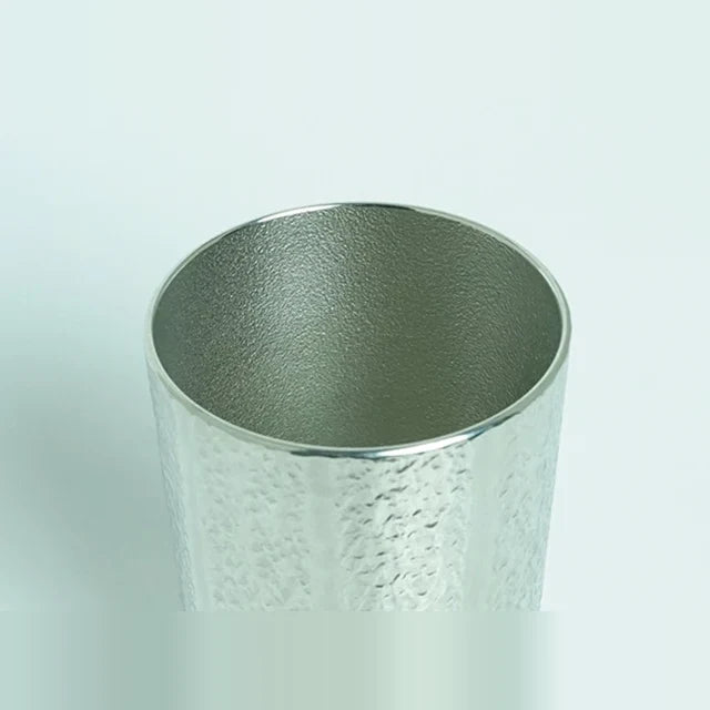 Polished inside of the Kirameki tin tumbler