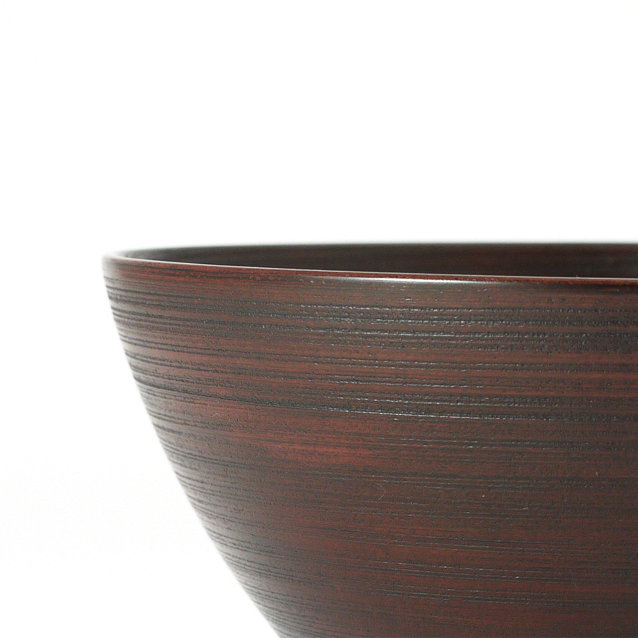 Sen-suji Bowl : Striated lacquerware Bowl - Wajima Kirimoto -