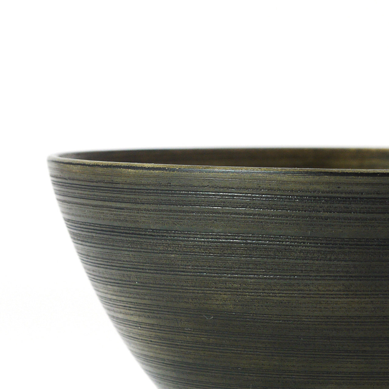 Sen-suji Bowl : Striated lacquerware Bowl - Wajima Kirimoto -